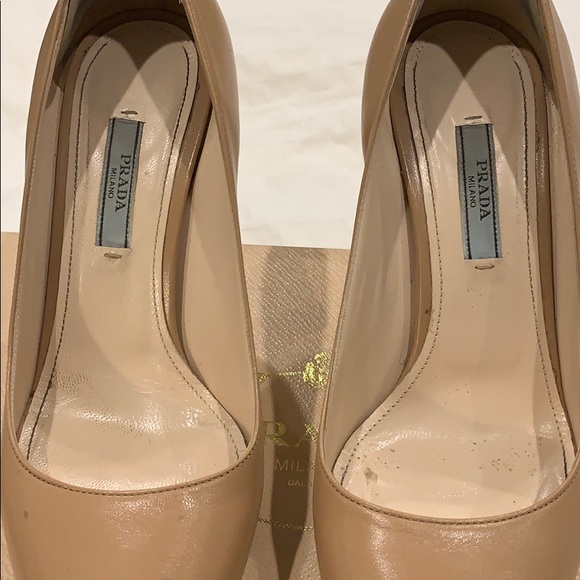 Prada ‘Carpeto’ basic nude pumps (used) - Picture 6 of 7